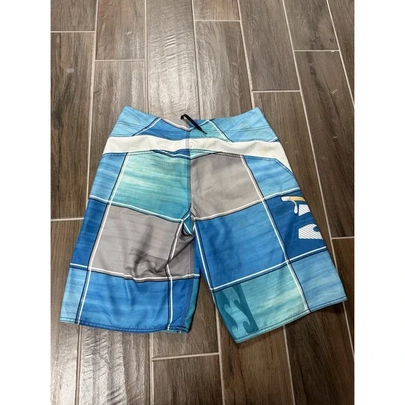 Vintage Y2K Billabong Board Shorts Mens Size 33 Spellout Surf Wear Skate Swim - Picture 2 of 8